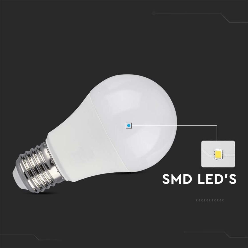 LED Aptumšojama spuldze SAMSUNG CHIP A60 E27/11W/230V 3000K
