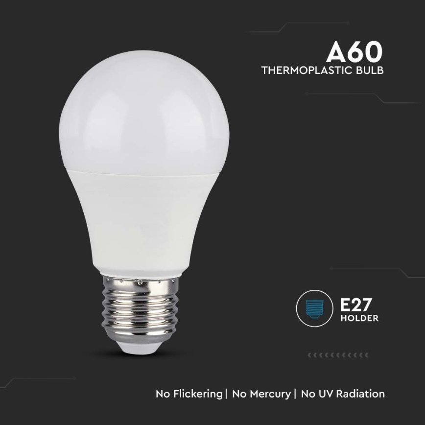 LED Aptumšojama spuldze SAMSUNG CHIP A60 E27/11W/230V 3000K