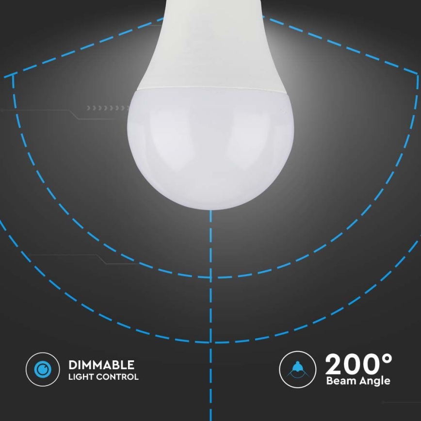 LED Aptumšojama spuldze SAMSUNG CHIP A60 E27/11W/230V 3000K