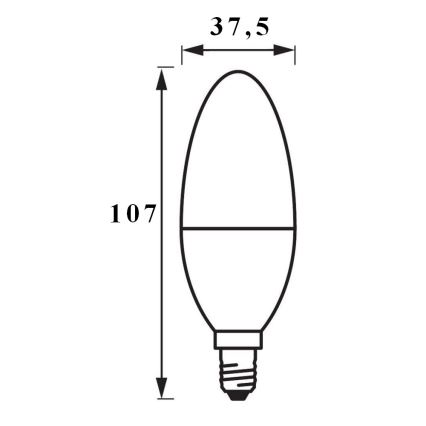 LED Aptumšojama spuldze SMART+ E14/5W/230V 2,700K-6,500K Wi-Fi - Ledvance