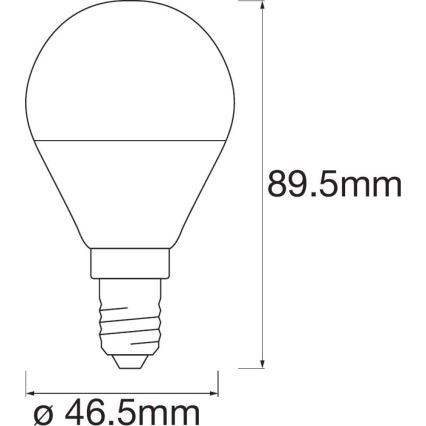 LED Aptumšojama spuldze SMART+ E14/5W/230V 2,700K-6,500K Wi-Fi - Ledvance