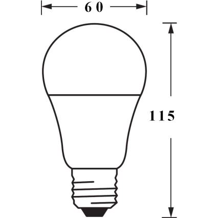 LED Aptumšojama spuldze SMART+ E27/9.5W/230V 2,700K-6,500K Wi-Fi - Ledvance