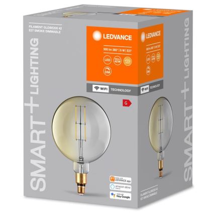 LED Aptumšojama spuldze SMART+ GLOBE G200 E27/6W/230V 2500K Wi-Fi - Ledvance