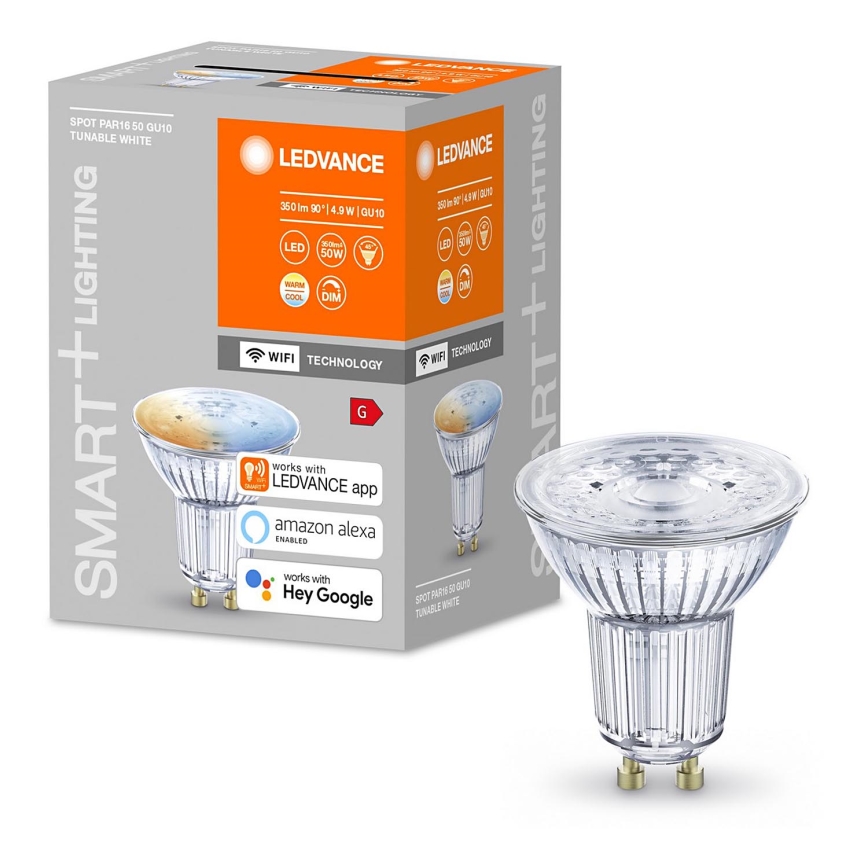 LED Aptumšojama spuldze SMART+ GU10/5W/230V 2,700K-6,500K Wi-Fi - Ledvance