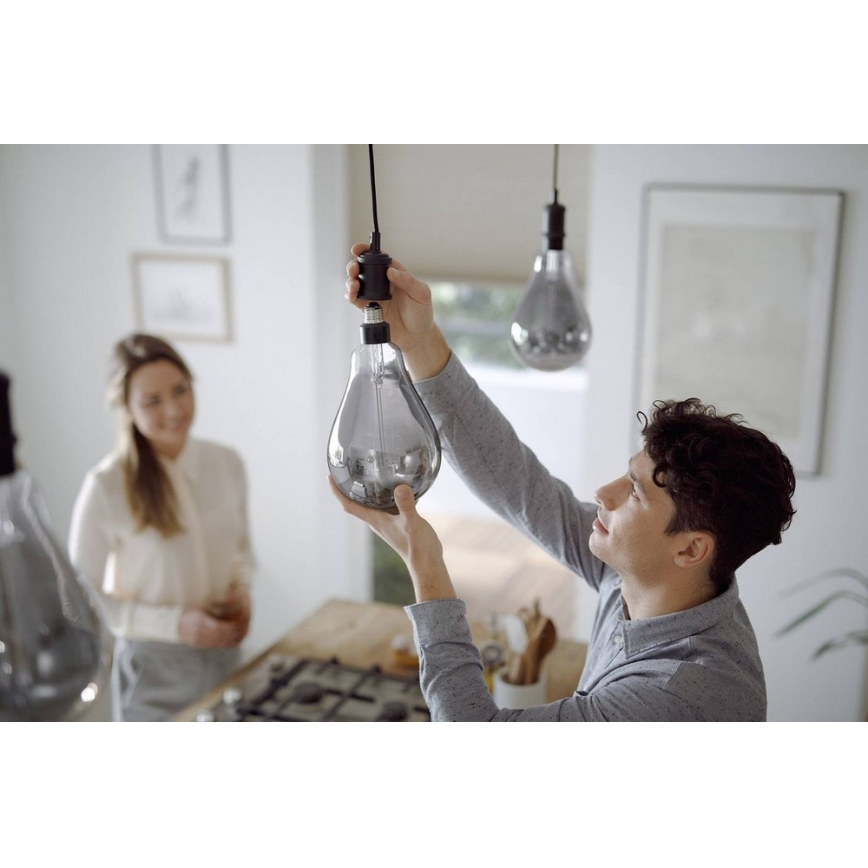 LED Aptumšojama spuldze SMOKY VINTAGE Philips A160 E27/6,5W/230V 4000K