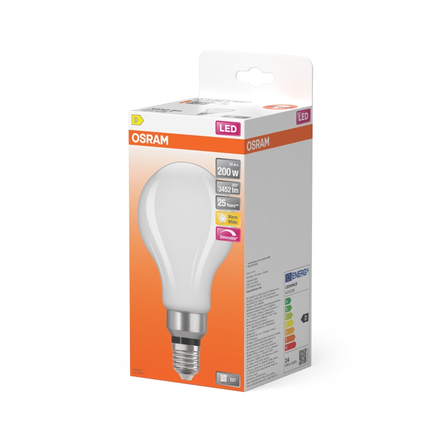LED aptumšojama spuldze STAR E27/24W/230V 2700K - Osram