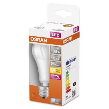 LED Aptumšojama spuldze SUPERSTAR E27/14W/230V 2700K - Osram