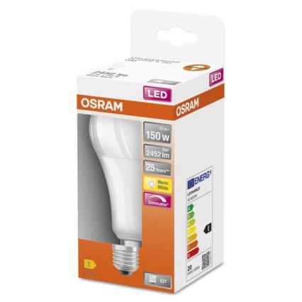 LED Aptumšojama spuldze SUPERSTAR E27/20W/230V 2700K - Osram