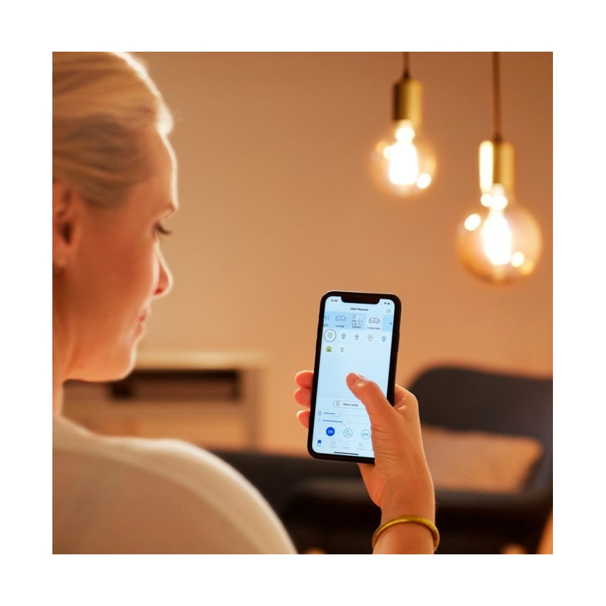 LED Aptumšojama spuldze VINTAGE FILAMENT C35 E14/4,9W/230V 2000-5000K CRI 90 Wi-Fi - WiZ