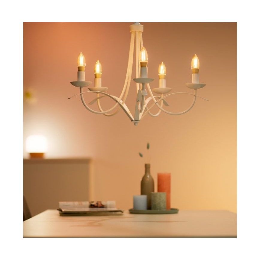 LED Aptumšojama spuldze VINTAGE FILAMENT C35 E14/4,9W/230V 2000-5000K CRI 90 Wi-Fi - WiZ