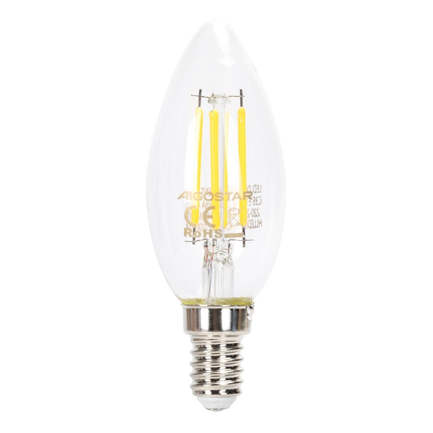 LED Aptumšojama spuldze VINTAGE C35 E14/4W/230V 6500K - Aigostar