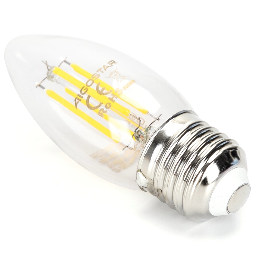 LED Aptumšojama spuldze VINTAGE C35 E27/4W/230V 6500K - Aigostar