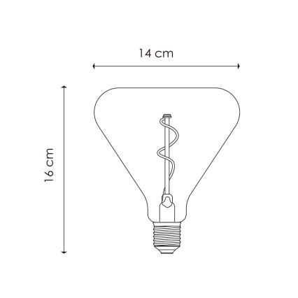 LED Aptumšojama spuldze VINTAGE EDISON E27/3W/230V 1800K