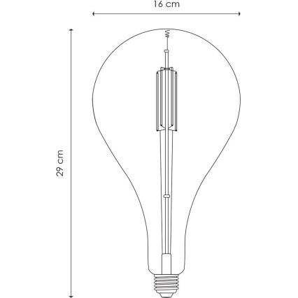 LED Aptumšojama spuldze VINTAGE EDISON E27/4W/230V 2700K CRI 90