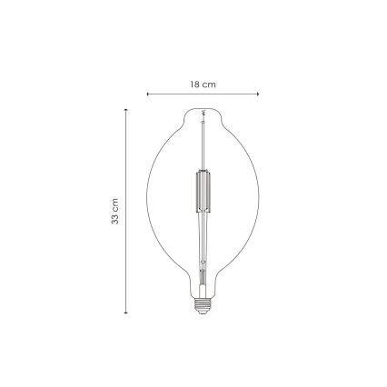 LED Aptumšojama spuldze VINTAGE EDISON E27/4W/230V 2700K