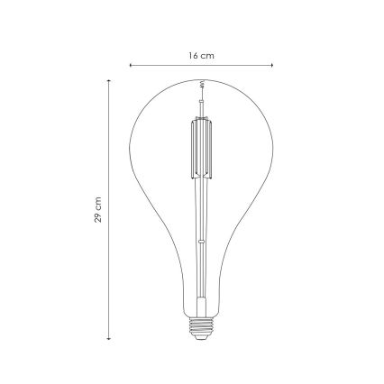 LED Aptumšojama spuldze VINTAGE EDISON E27/4W/230V 2700K