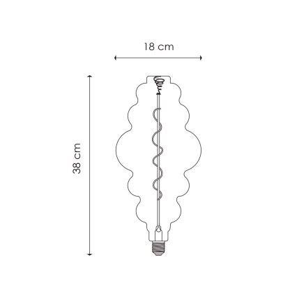 LED Aptumšojama spuldze VINTAGE EDISON E27/4W/230V 3000K CRI 90