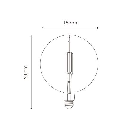 LED Aptumšojama spuldze VINTAGE EDISON G180 E27/4W/230V 2700K