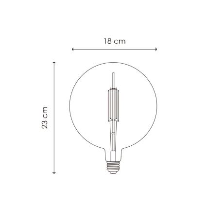 LED Aptumšojama spuldze VINTAGE EDISON G180 E27/4W/230V 2700K