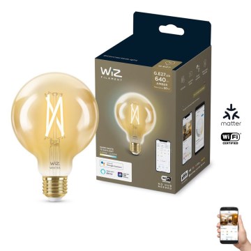 LED Aptumšojama spuldze VINTAGE FILAMENT G95 E27/6,7W/230V 2000-5000K CRI 90 Wi-Fi - WiZ