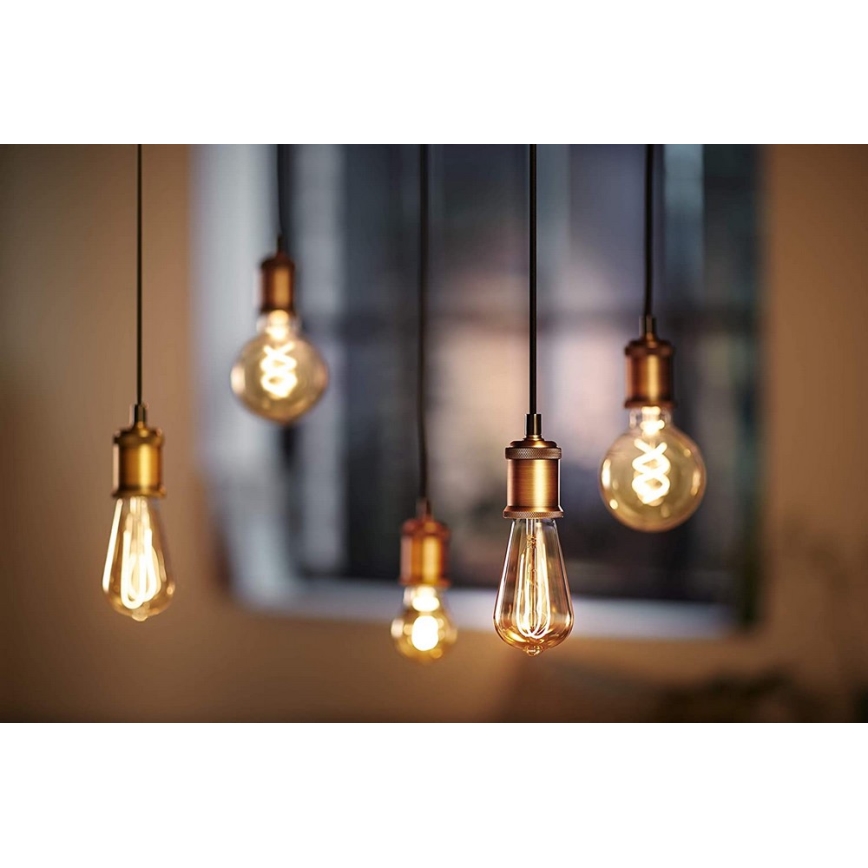 LED Aptumšojama spuldze VINTAGE Philips G93 E27/4W/230V 1800K