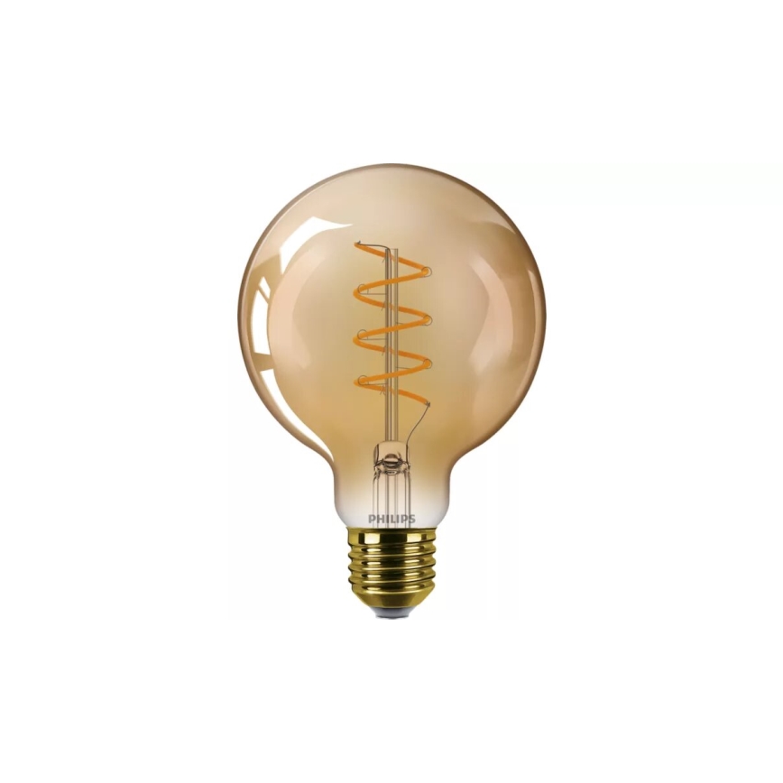 LED Aptumšojama spuldze VINTAGE Philips G95 E27/5,5W/230V 2200K