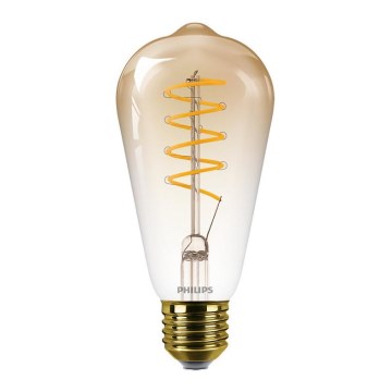 LED Aptumšojama spuldze VINTAGE Philips ST64 E27/4,5W/230V 1800K