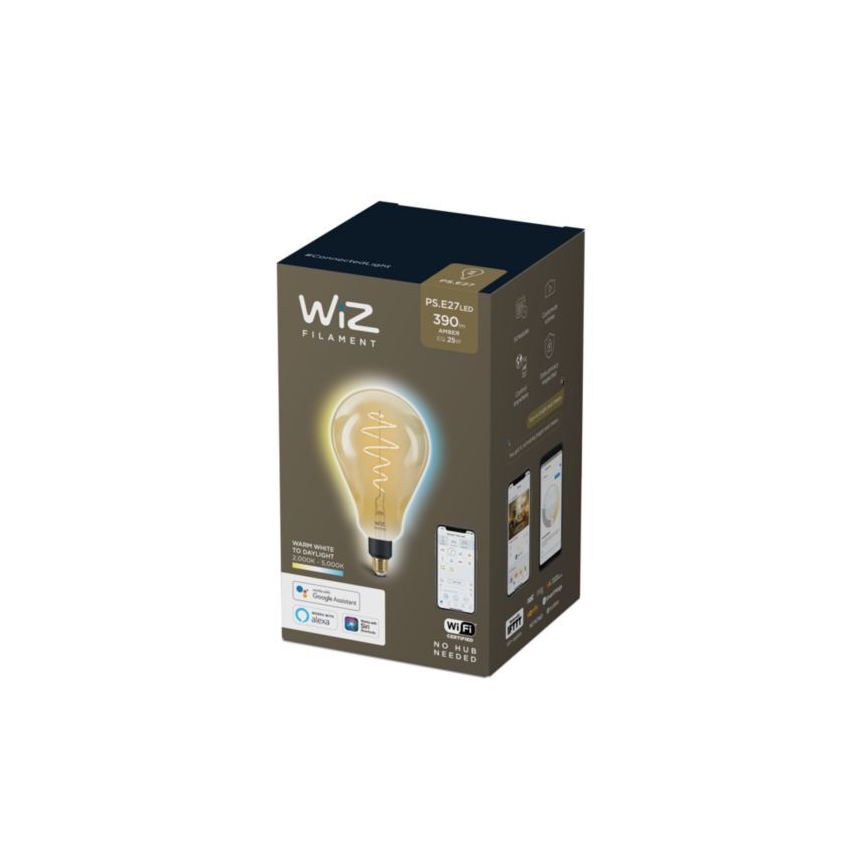 LED Aptumšojama spuldze VINTAGE FILAMENT PS160 E27/6,5W/230V 2000-5000K CRI 90 Wi-Fi -WiZ