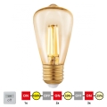 LED Aptumšojama spuldze VINTAGE ST48 E27/3W/230V 2200K - STEPDIMMING - Eglo 12521
