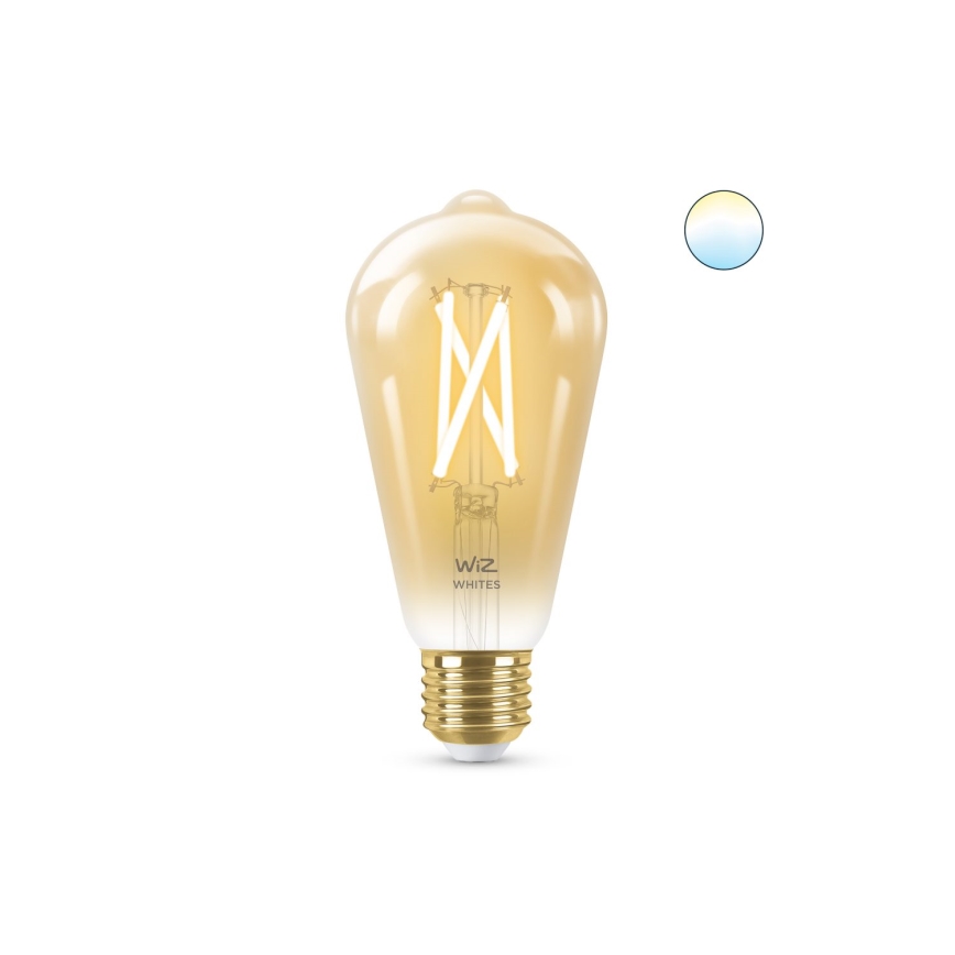 LED Aptumšojama spuldze VINTAGE FILAMENT ST64 E27/7W/230V 2000-5000K CRI 90 Wi-Fi - WiZ