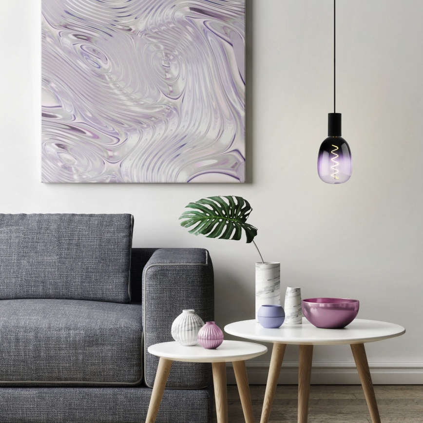 LED aptumšojama spuldze VINTAGE T120 E27/4W/230V 1800K violeta - Eglo 110226