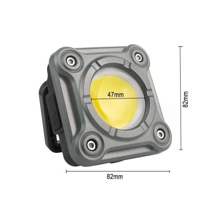 LED Aptumšojama uzlādējama darba lampa LED/15W/5V IPX4 1000 lm 2000 mAh