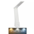 LED Aptumšojama, uzlādējama galda lampa ar skārienjūtīgu vadību USB LED/4W/5V 2700K-5700K balta/zelta