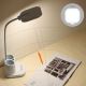 LED Aptumšojama uzlādējama galda lampa ar turētāju un ārējo akumulatoru LED/5W/5V 2400mAh