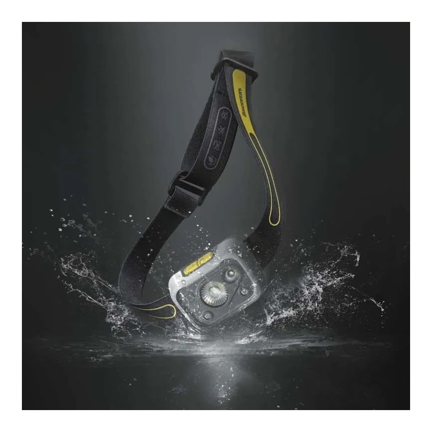 LED Aptumšojama uzlādējama galvas lampa GP DISCOVERY CHW54 LED/3xAAA IPX5