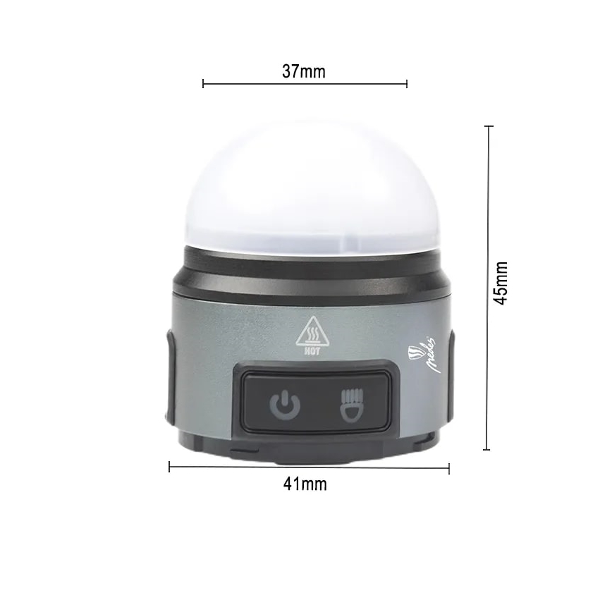 LED Aptumšojama uzlādējama galvas lampa LED/8W/5V IP42 210 lm 800 mAh