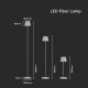 LED Aptumšojama uzlādējama grīdas stāvlampa 3in1 LED/4W/5V 4400 mAh 4000K IP54, balta