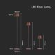 LED Aptumšojama uzlādējama grīdas stāvlampa 3in1 LED/4W/5V 4400 mAh 4000K IP54, brūna