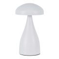 LED Aptumšojama uzlādējama skārienvadāma galda lampa LED/1W/5V 3000-6000K 1800 mAh balta