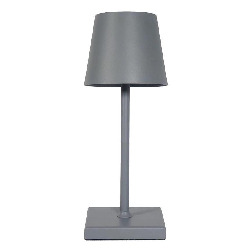 LED Aptumšojama uzlādējama skārienvadāma galda lampa LED/3,5W/5V 5200mAh pelēka
