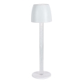 LED Aptumšojama uzlādējama skārienvadāma galda lampa LED/3W/5V 3000K 1800 mAh balta