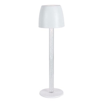 LED Aptumšojama uzlādējama skārienvadāma galda lampa LED/3W/5V 3000K 1800 mAh balta