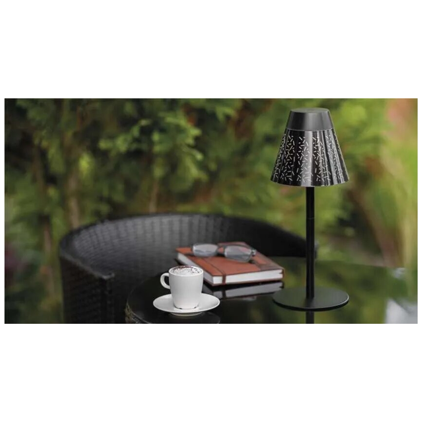 LED Aptumšojama uzlādējams āra galda lampa LED/4,2W/5V 2200mAh IP44