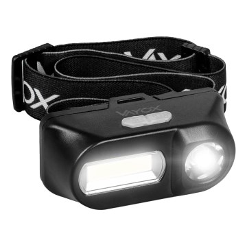 LED Aptumšojama uzlādējams galvas lampa 2xLED/5V IPX4 250 spīdīgs 2000 mAh
