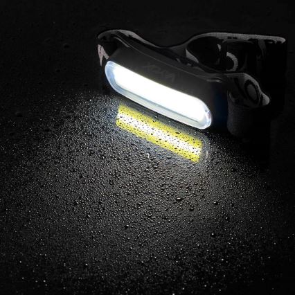 LED Aptumšojama uzlādējams galvas lampa LED/5V IPX4 300 spīdīgs 1200 mAh