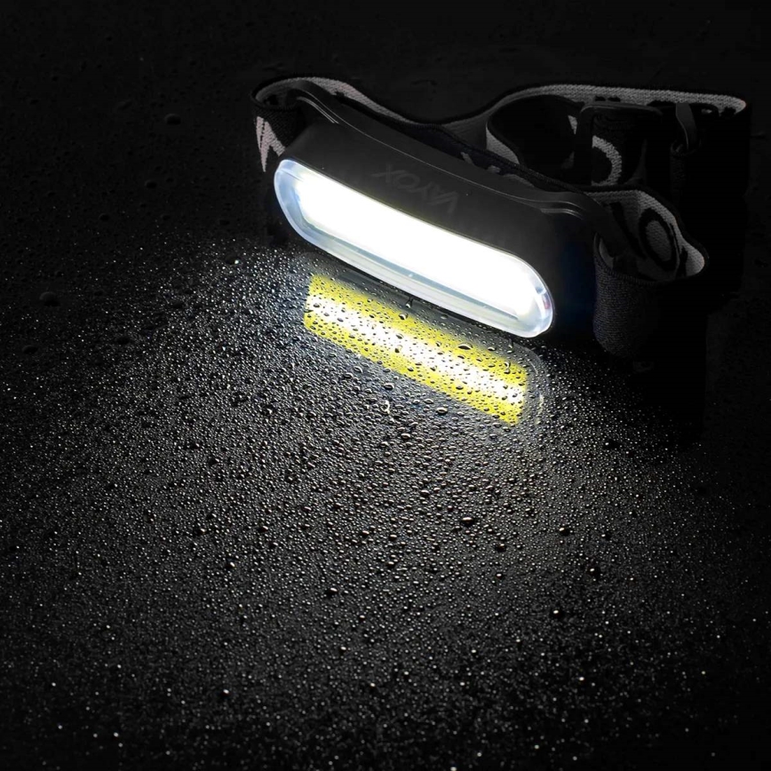 LED Aptumšojama uzlādējams galvas lampa LED/5V IPX4 300 spīdīgs 1200 mAh