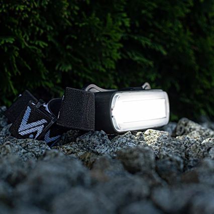 LED Aptumšojama uzlādējams galvas lampa LED/5V IPX4 300 spīdīgs 1200 mAh