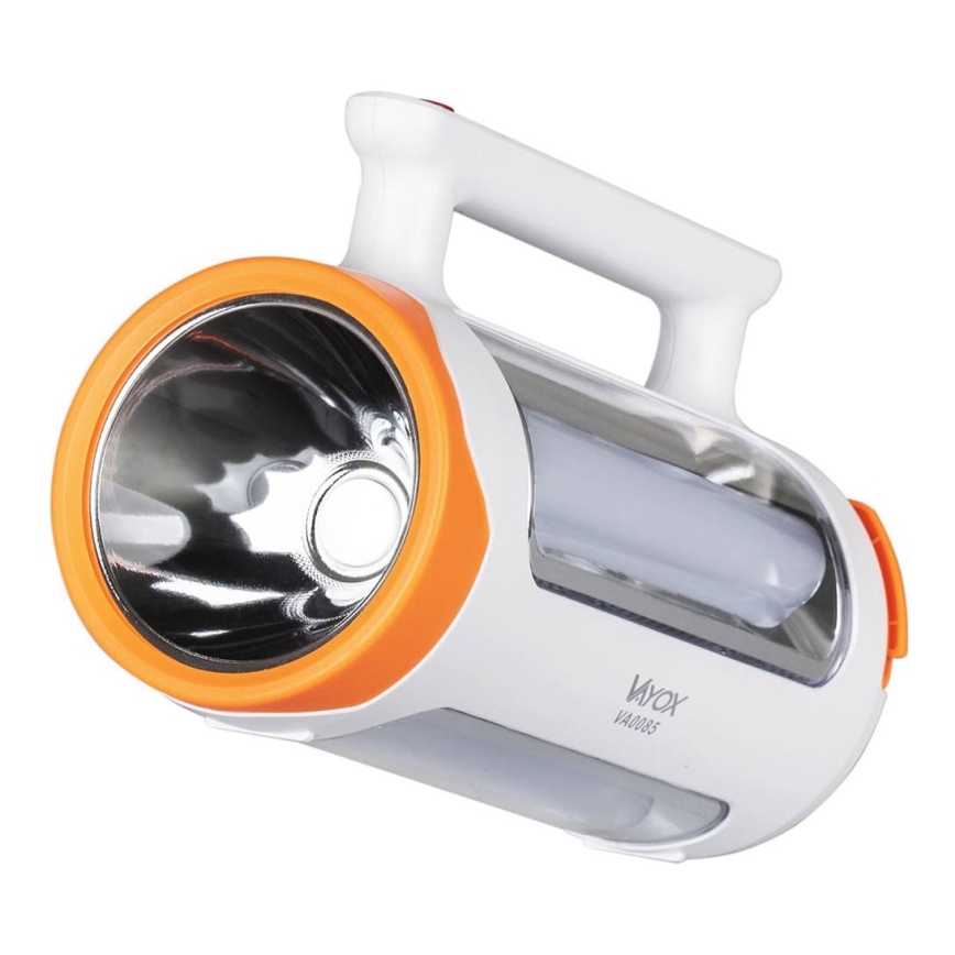 LED Aptumšojama uzlādējams lukturītis 2in1 ar lādētājakumulatora funkciju LED/5W/230V 3500 mAh