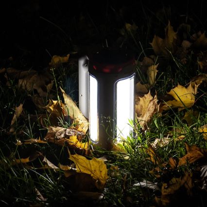 LED Aptumšojama uzlādējams lukturītis 2in1 ar lādētājakumulatora funkciju LED/5W/230V 3500 mAh