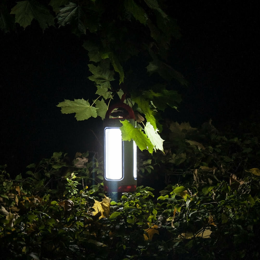 LED Aptumšojama uzlādējams lukturītis 2in1 ar lādētājakumulatora funkciju LED/5W/230V 3500 mAh